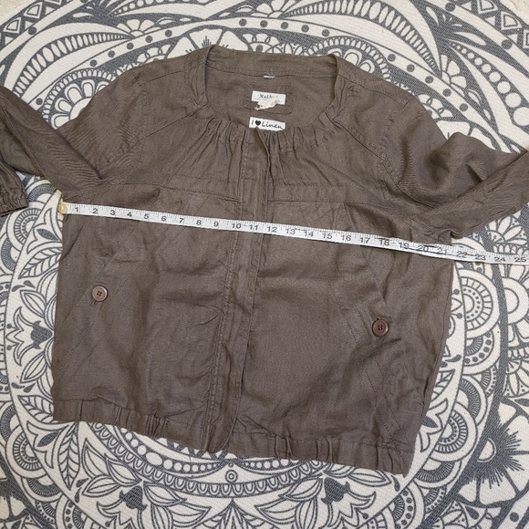 Malvin linen jacket size L - Picture 8 of 9